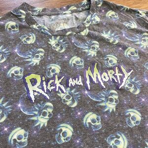 Rick and Morty all over print tee size medium